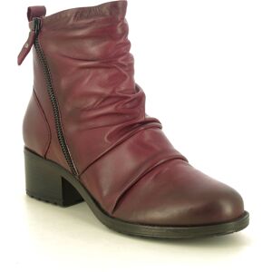 Creator Sister Ruched Wine leather Womens ankle boots IB24595-81 in a Plain Leather in Size 38 Creator Sister Ruched Wine leather Womens ankle boots IB24595-81 in a Plain Leather in Size 38