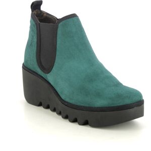 Fly London Byne Blu Petrol Suede Womens Wedge Boots P501349-027 in a Plain Suede Leather in Size 38 Fly London Byne Blu Petrol Suede Womens Wedge Boots P501349-027 in a Plain Suede Leather in Size 38