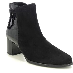 Gabor Bonn Black Suede Womens Heeled Boots 75.692.90 in a Plain Suede Leather in Size 6.5 Gabor Bonn Black Suede Womens Heeled Boots 75.692.90 in a Plain Suede Leather in Size 6.5