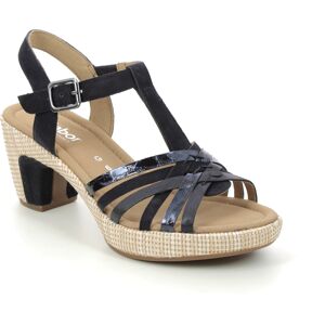 Gabor Cheri Navy Womens Heeled Sandals 82.736.46 in a Plain Leather in Size 3 Gabor Cheri Navy Womens Heeled Sandals 82.736.46 in a Plain Leather in Size 3
