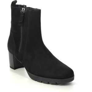 Gabor Elise Black nubuck Womens Heeled Boots 32.073.47 in a Plain Leather in Size 6 Gabor Elise Black nubuck Womens Heeled Boots 32.073.47 in a Plain Leather in Size 6