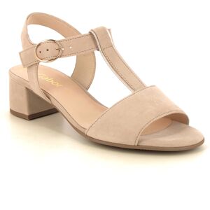 Gabor Mead Massala Beige suede Womens Heeled Sandals 61.773.12 in a Plain Leather in Size 7 Gabor Mead Massala Beige suede Womens Heeled Sandals 61.773.12 in a Plain Leather in Size 7