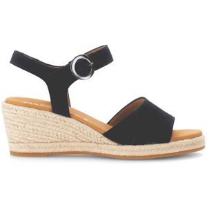 Gabor Monica Navy Womens Wedge Sandals 82.710.46 in a Plain Suede Leather in Size 5 Gabor Monica Navy Womens Wedge Sandals 82.710.46 in a Plain Suede Leather in Size 5