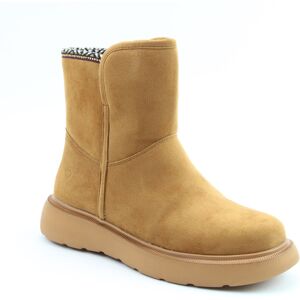 Heavenly Feet Karla Bootie Chestnut Brown Womens slippers AB0004490-20 in a Plain Textile in Size 7 Heavenly Feet Karla Bootie Chestnut Brown Womens slippers AB0004490-20 in a Plain Textile in Size 7