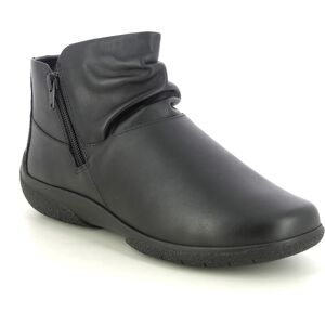 Hotter Murmur Ex Wide Black leather Womens Ankle Boots 15322-31 in a Plain Leather in Size 6.5 Hotter Murmur Ex Wide Black leather Womens Ankle Boots 15322-31 in a Plain Leather in Size 6.5