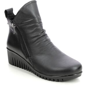 Lotus Cordelia Ceraso Black leather Womens Wedge Boots in a Plain Leather in Size 38 Lotus Cordelia Ceraso Black leather Womens Wedge Boots in a Plain Leather in Size 38