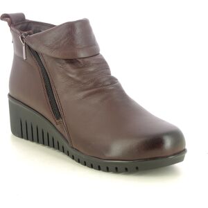 Lotus Cordelia Ceraso Dark Brown Womens Wedge Boots in a Plain Leather in Size 41 Lotus Cordelia Ceraso Dark Brown Womens Wedge Boots in a Plain Leather in Size 41