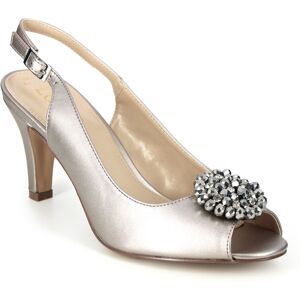 Lotus Elodie Pewter Womens Slingback Shoes in a Plain Man-made in Size 3 Lotus Elodie Pewter Womens Slingback Shoes in a Plain Man-made in Size 3
