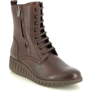 Marco Tozzi Ceraso Lace Brown leather Womens Wedge Boots 25235-29-362 in a Plain Leather in Size 38 Marco Tozzi Ceraso Lace Brown leather Womens Wedge Boots 25235-29-362 in a Plain Leather in Size 38