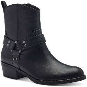Marco Tozzi Drema Cowboy Black Womens ankle boots 25324-43-001 in a Plain Synthetic in Size 39 Marco Tozzi Drema Cowboy Black Womens ankle boots 25324-43-001 in a Plain Synthetic in Size 39