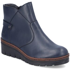 Rieker X9164-14 Navy Womens Wedge Boots in a Plain Synthetic in Size 39 Rieker X9164-14 Navy Womens Wedge Boots in a Plain Synthetic in Size 39