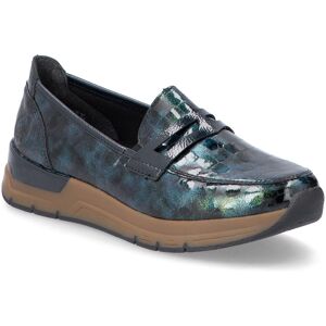 Rieker 58960-90 Teal Croc Womens loafers in a Plain Synthetic in Size 39 Rieker 58960-90 Teal Croc Womens loafers in a Plain Synthetic in Size 39
