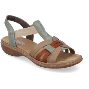 Rieker 65918-52 Green Womens Comfortable Sandals in a Plain Leather in Size 36 Rieker 65918-52 Green Womens Comfortable Sandals in a Plain Leather in Size 36