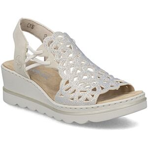 Rieker 67465-62 Nude Womens Wedge Sandals in a Plain Man-made in Size 41 Rieker 67465-62 Nude Womens Wedge Sandals in a Plain Man-made in Size 41