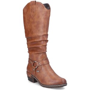 Rieker 93670-24 Tan Womens knee-high boots in a Plain Synthetic in Size 37 Rieker 93670-24 Tan Womens knee-high boots in a Plain Synthetic in Size 37