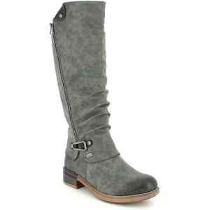 Rieker 94652-45 Grey Womens knee-high boots in a Plain Man-made in Size 40 Rieker 94652-45 Grey Womens knee-high boots in a Plain Man-made in Size 40