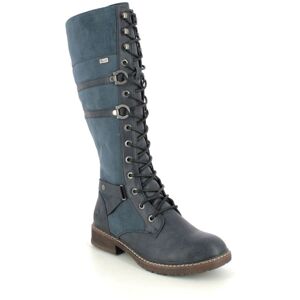 Rieker 94732-14 Navy Womens knee-high boots in a Plain Man-made in Size 38 Rieker 94732-14 Navy Womens knee-high boots in a Plain Man-made in Size 38