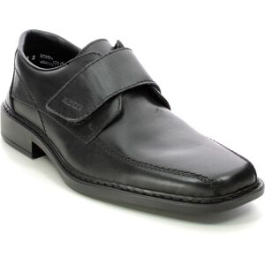 Rieker B0853-00 Black leather Mens Riptape Shoes in a Plain Leather in Size 47 Rieker B0853-00 Black leather Mens Riptape Shoes in a Plain Leather in Size 47
