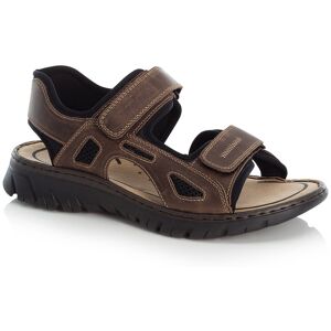 Rieker 26761-26 Brown nubuck Mens sandals in a Plain Leather and Man-made in Size 42 Rieker 26761-26 Brown nubuck Mens sandals in a Plain Leather and Man-made in Size 42
