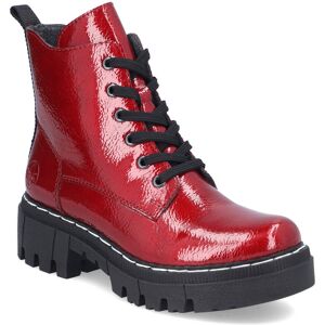 Rieker 74020-33 Red patent Womens Biker Boots in a Plain Synthetic in Size 38 Rieker 74020-33 Red patent Womens Biker Boots in a Plain Synthetic in Size 38