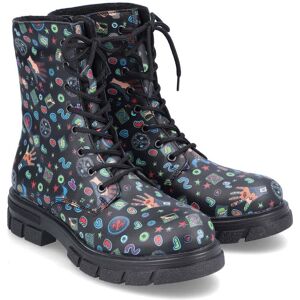 Rieker Z9120-90 Black floral Womens Biker Boots in a Plain Man-made in Size 37 Rieker Z9120-90 Black floral Womens Biker Boots in a Plain Man-made in Size 37