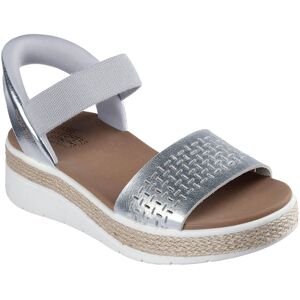 Skechers Bobs Sun Ray SIL Silver metallic Womens Wedge Sandals 114415 in a Plain Man-made in Size 5 Skechers Bobs Sun Ray SIL Silver metallic Womens Wedge Sandals 114415 in a Plain Man-made in Size 5