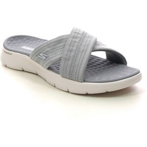 Skechers Go Walk Flex Sandal GRY Grey Womens Slide Sandals 141420 in a Plain Textile in Size 4 Skechers Go Walk Flex Sandal GRY Grey Womens Slide Sandals 141420 in a Plain Textile in Size 4