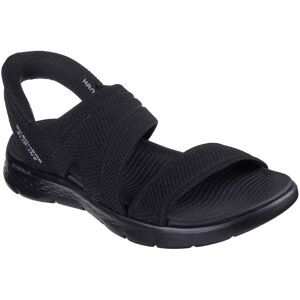 Skechers Go Walk Slip Ins BBK Black Womens Comfortable Sandals 141482 in a Plain Textile in Size 4 Skechers Go Walk Slip Ins BBK Black Womens Comfortable Sandals 141482 in a Plain Textile in Size 4