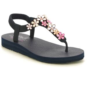 Skechers Meditation-glass Daisy NVMT Navy Womens Toe Post Sandals 32922 in a Plain Man-made in Size 7 Skechers Meditation-glass Daisy NVMT Navy Womens Toe Post Sandals 32922 in a Plain Man-made in Size 7