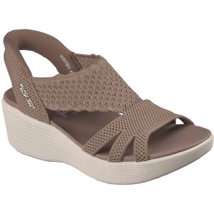 Skechers Parallel Slip Ins MOC Mocha Womens Wedge Sandals 120012 in a Plain Textile in Size 7 Skechers Parallel Slip Ins MOC Mocha Womens Wedge Sandals 120012 in a Plain Textile in Size 7