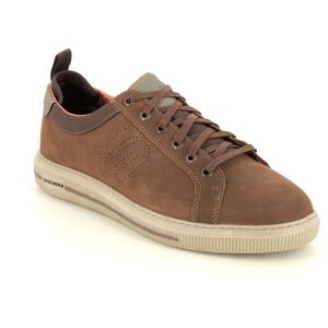 Skechers Pertola Ruston CHOC Chocolate brown Mens comfort shoes 210450 in a Plain Leather in Size 7 Skechers Pertola Ruston CHOC Chocolate brown Mens comfort shoes 210450 in a Plain Leather in Size 7