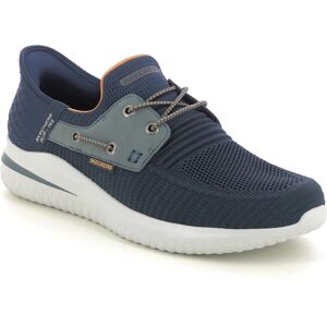 Skechers Slip Ins Delson NVY Navy Mens trainers 210606 in a Plain Man-made in Size 10 Skechers Slip Ins Delson NVY Navy Mens trainers 210606 in a Plain Man-made in Size 10