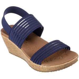 Skechers Beverlee Luck NVY Navy Womens Wedge Sandals 119571 in a Plain Textile in Size 7 Skechers Beverlee Luck NVY Navy Womens Wedge Sandals 119571 in a Plain Textile in Size 7