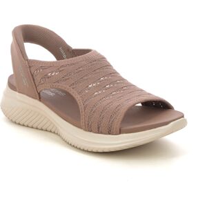 Skechers Ultra Slip Ins MOC Mocha Womens Comfortable Sandals 119805 in a Plain Textile in Size 6 Skechers Ultra Slip Ins MOC Mocha Womens Comfortable Sandals 119805 in a Plain Textile in Size 6