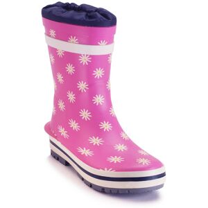 Start Rite Puddle Daisy Pink Kids wellies 9934-16 in a Plain Rubber in Size 2 Start Rite Puddle Daisy Pink Kids wellies 9934-16 in a Plain Rubber in Size 2