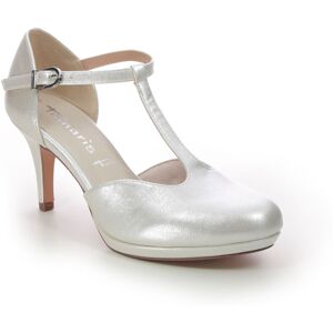 Tamaris Lycoris T Bar Oyster Womens High Heels 24463-20-229 in a Plain Man-made in Size 40 Tamaris Lycoris T Bar Oyster Womens High Heels 24463-20-229 in a Plain Man-made in Size 40