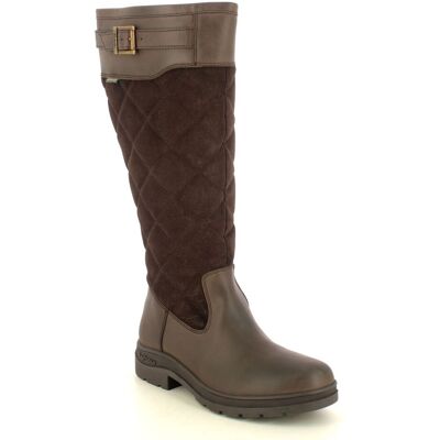 Barbour Oak Waterproof Brown leather Womens knee-high boots LFO0736-BR11 in a Plain Leather in Size 8 Barbour Oak Waterproof Brown leather Womens knee-high boots LFO0736-BR11 in a Plain Leather in Size 8