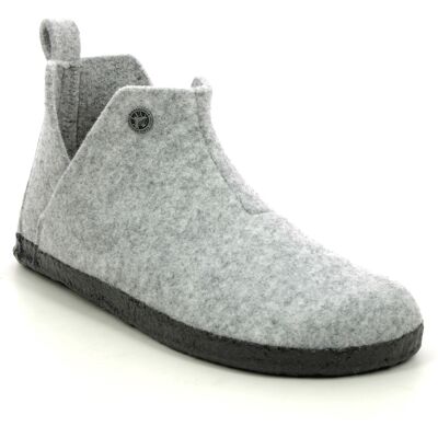 Birkenstock Andermatt Ladies Light Grey Womens slippers 101751600 in a Plain Felt in Size 40 Birkenstock Andermatt Ladies Light Grey Womens slippers 101751600 in a Plain Felt in Size 40