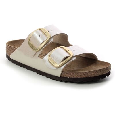 Birkenstock Arizona Big Buckle Oyster Womens Slide Sandals 102002152 in a Plain Man-made in Size 41 Birkenstock Arizona Big Buckle Oyster Womens Slide Sandals 102002152 in a Plain Man-made in Size 41