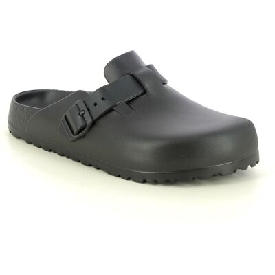 Birkenstock Boston Eva W Black Womens slipper mules 12710334 in a Plain EVA in Size 38 Birkenstock Boston Eva W Black Womens slipper mules 12710334 in a Plain EVA in Size 38