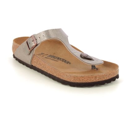 Birkenstock Gizeh Taupe Womens Toe Post Sandals 101614450 in a Plain Man-made in Size 40 Birkenstock Gizeh Taupe Womens Toe Post Sandals 101614450 in a Plain Man-made in Size 40