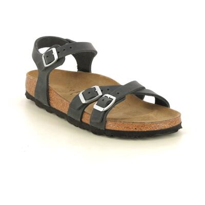 Birkenstock Kumba Black leather Womens Comfortable Sandals 102148731 in a Plain Leather in Size 39 Birkenstock Kumba Black leather Womens Comfortable Sandals 102148731 in a Plain Leather in Size 39