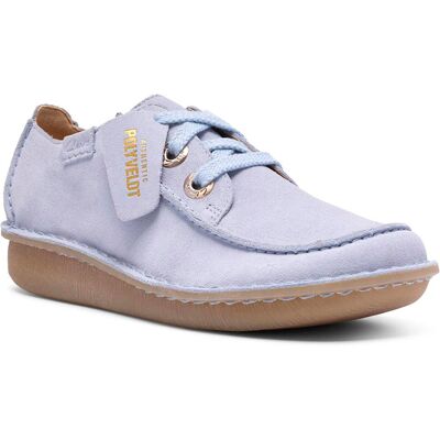 Clarks Funny Dream Light blue Womens lacing shoes 8666-14D in a Plain Leather in Size 6 Clarks Funny Dream Light blue Womens lacing shoes 8666-14D in a Plain Leather in Size 6