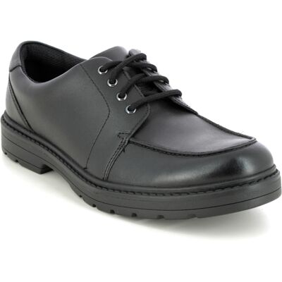 Clarks Loxham Pace Y Black Kids Boys Shoes 5159-26F in a Plain Leather in Size 4.5 Clarks Loxham Pace Y Black Kids Boys Shoes 5159-26F in a Plain Leather in Size 4.5