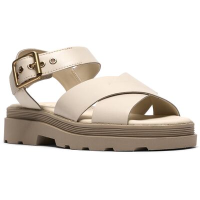 Clarks Orinoco 3 Cross Cream Womens Flat Sandals 8609-24D in a Plain Leather in Size 6.5 Clarks Orinoco 3 Cross Cream Womens Flat Sandals 8609-24D in a Plain Leather in Size 6.5