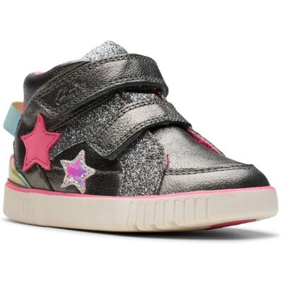Clarks Oslo Play T 2v Metallic Kids Toddler Girls Boots 7906-46F in a Plain Leather in Size 6 Clarks Oslo Play T 2v Metallic Kids Toddler Girls Boots 7906-46F in a Plain Leather in Size 6