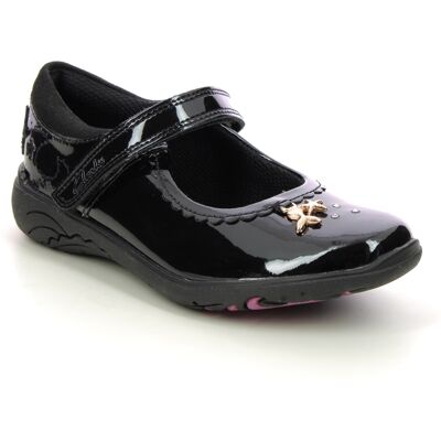 Clarks Relda Sea K Mary Jane Black patent Kids girls school shoes 7224-17G in a Plain Leather in Size 8.5 Clarks Relda Sea K Mary Jane Black patent Kids girls school shoes 7224-17G in a Plain Leather in Size 8.5