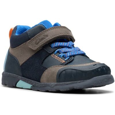 Clarks Steggy 2 Glow T Navy Leather Kids Toddler Boys Boots 7901-97G in a Plain Leather in Size 6.5 Clarks Steggy 2 Glow T Navy Leather Kids Toddler Boys Boots 7901-97G in a Plain Leather in Size 6.5