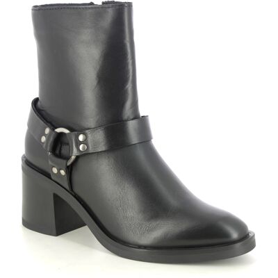 Creator Bologna Cowboy Black leather Womens ankle boots IB23560A-31 in a Plain Leather in Size 40 Creator Bologna Cowboy Black leather Womens ankle boots IB23560A-31 in a Plain Leather in Size 40