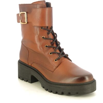 Creator Sara Lace Strap Tan Leather Womens Biker Boots IB2513-11 in a Plain Leather in Size 36 Creator Sara Lace Strap Tan Leather Womens Biker Boots IB2513-11 in a Plain Leather in Size 36